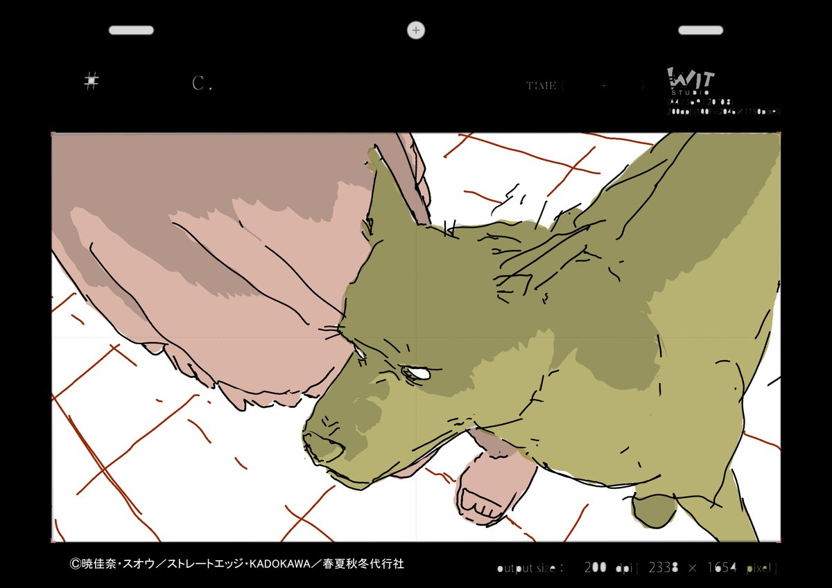春夏秋冬代行者13話で描いた原図その⑤
#春夏秋冬代行者 
