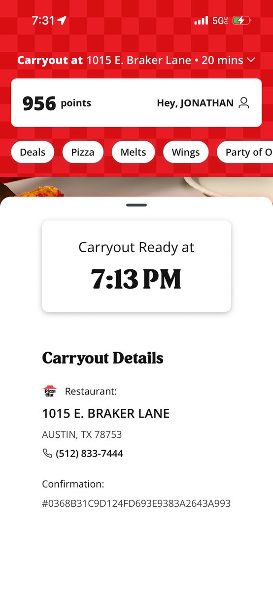 tank1869's tweet photo. Hey @pizzahut I guess placing and order through you’re shitty app and having a bank charge and confirmation number doesn’t mean anything to your employees. I was told yall didn’t get my order, and never received my food https://t.co/J3ymXdZZ0J