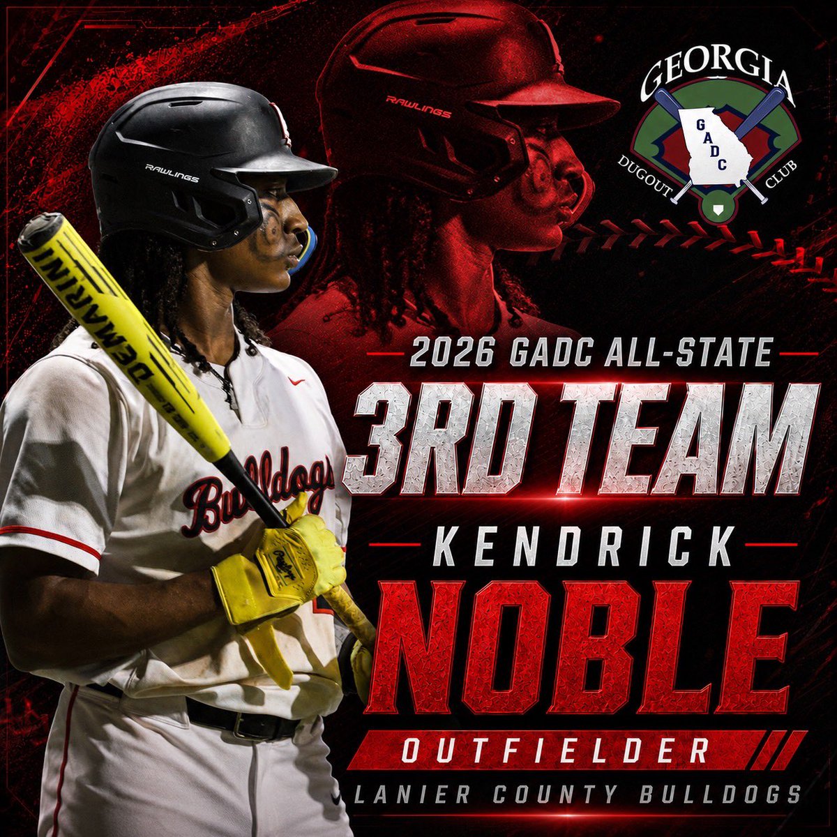 Lanier_Baseball's tweet photo. Congratulations to all of our Diamond Dawgs on being selected to the 2026 Georgia Dugout Club All-State Teams! #GoDawgs #KeepClimbing https://t.co/UcHJ1rR25D