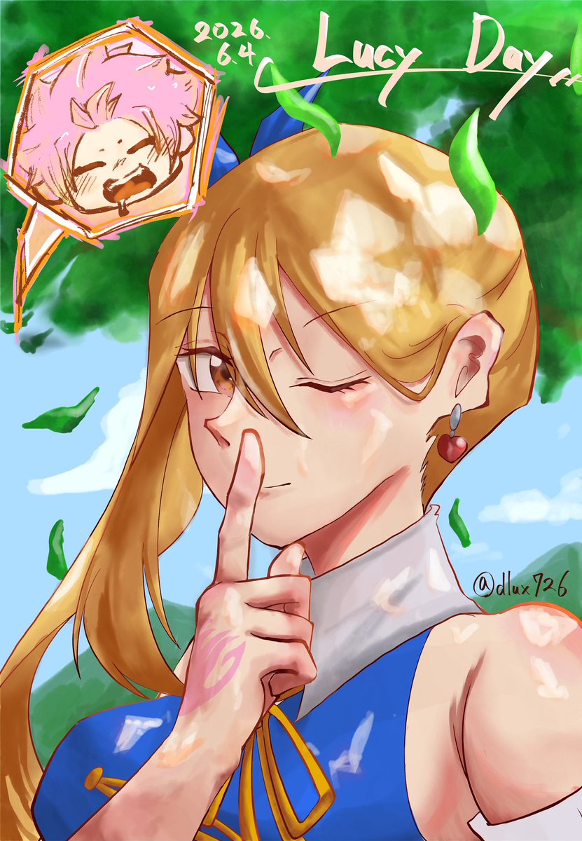dlux726's tweet photo. 大　遅　刻
#FAIRYTAIL #ルーシィ #Lucy https://t.co/yQxNYuhe0X