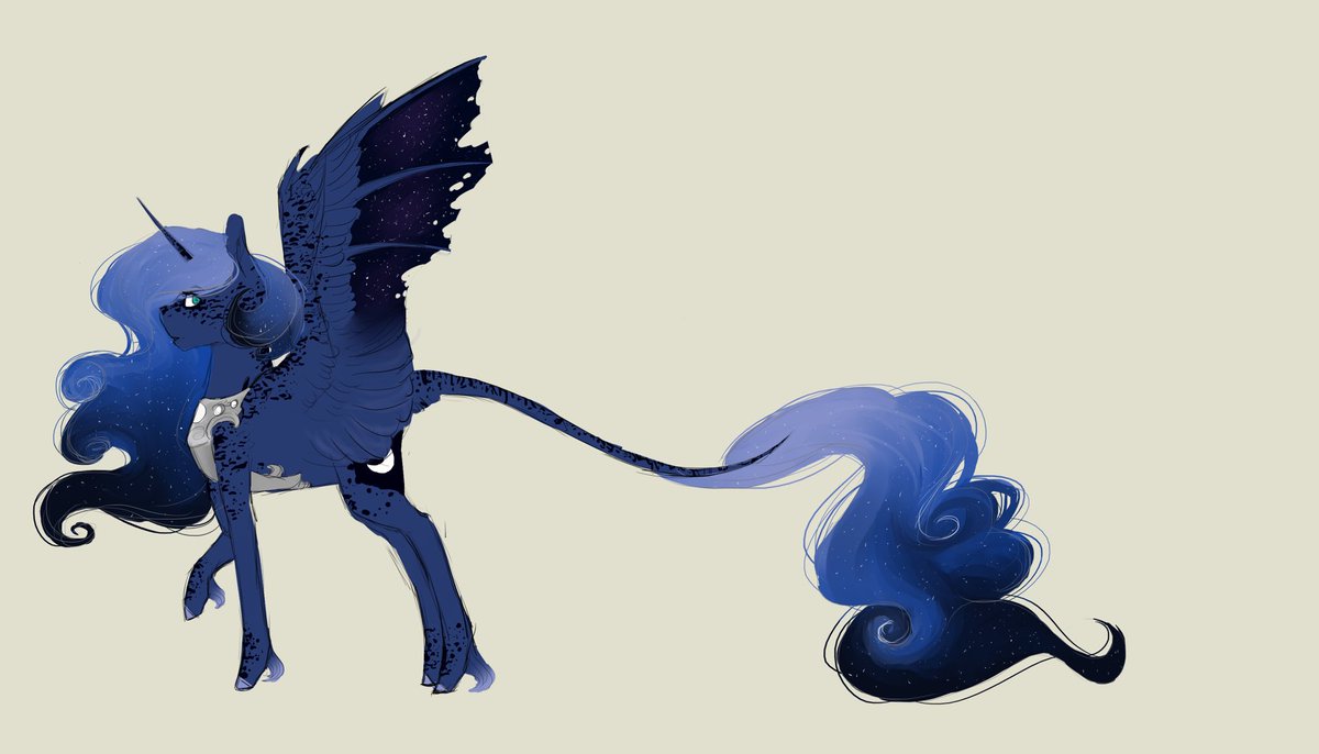 p0nyphobic's tweet photo. Luna art from 2018 https://t.co/R6uV5aGRQI