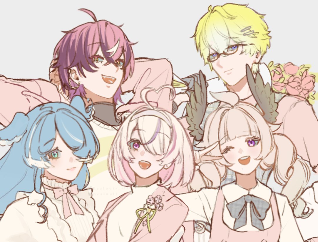 Bealouis_illu's tweet photo. they look like an idol group like this ahah 📸 https://t.co/sSiTUMAYUC