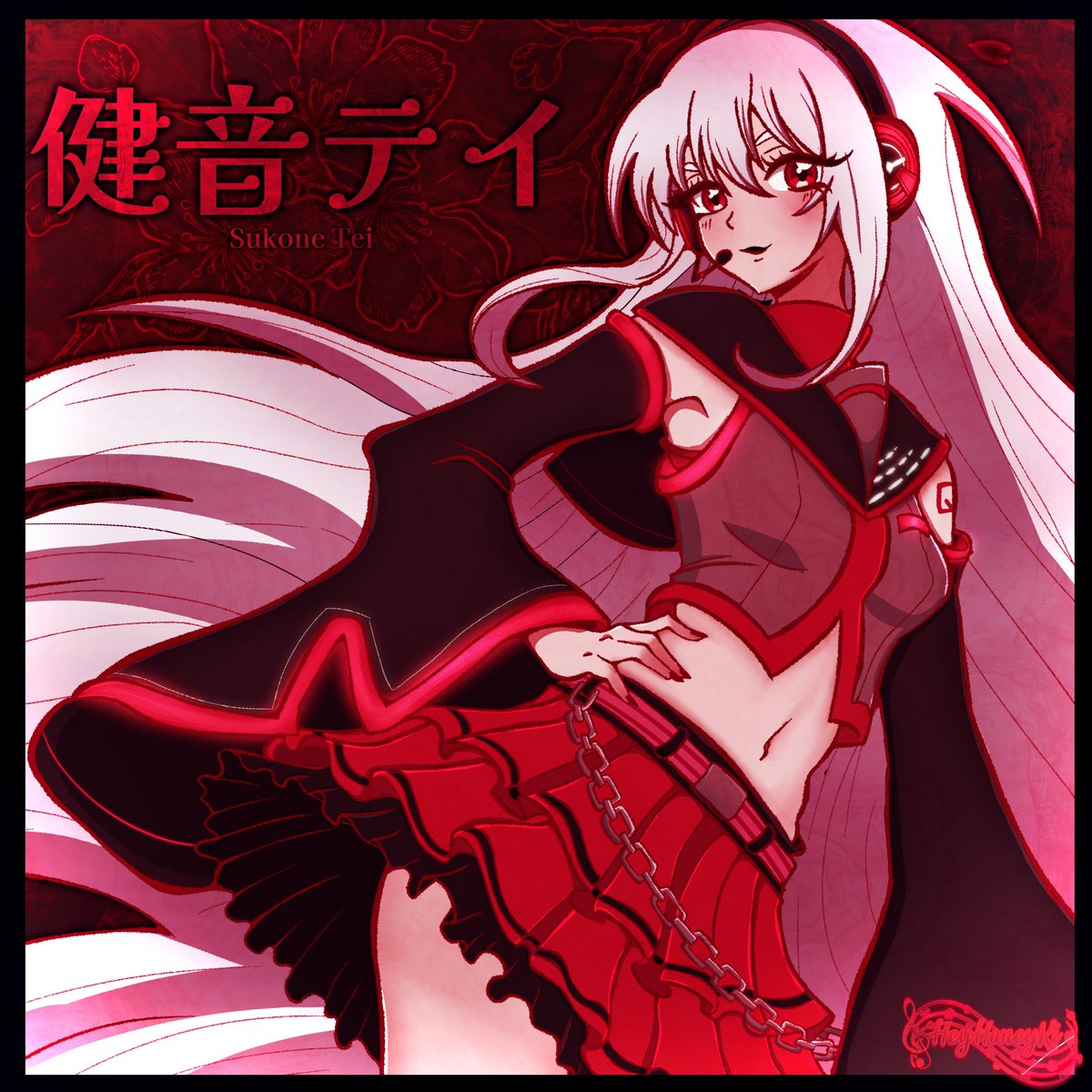 HeyHoneyKi's tweet photo. Made this for @/milkshakesart Sukone Tei collab on Instagram!
Happy 16th anniversary to Sukone Tei! ♥️🥀🖤🔪🎶
#sukonetei #utau #健音テイ #vipperloid #utauloid https://t.co/xAvcmZiKvc