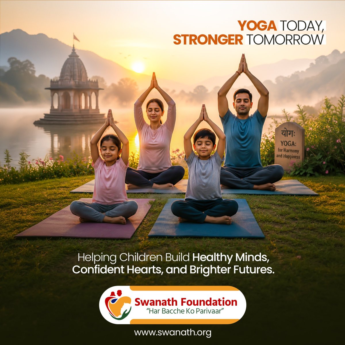 SwanathF's tweet photo. 🧘‍♀️ Yoga Today, Stronger Tomorrow 🌟

Yoga helps children build healthy minds, confident hearts, and brighter futures. Every step toward wellness is a step toward empowerment.

📧 info@swanath.org
📱 +91 9850696663

#SwanathFoundation #YogaForChildren #HealthyMinds https://t.co/XXmcTJP6OY