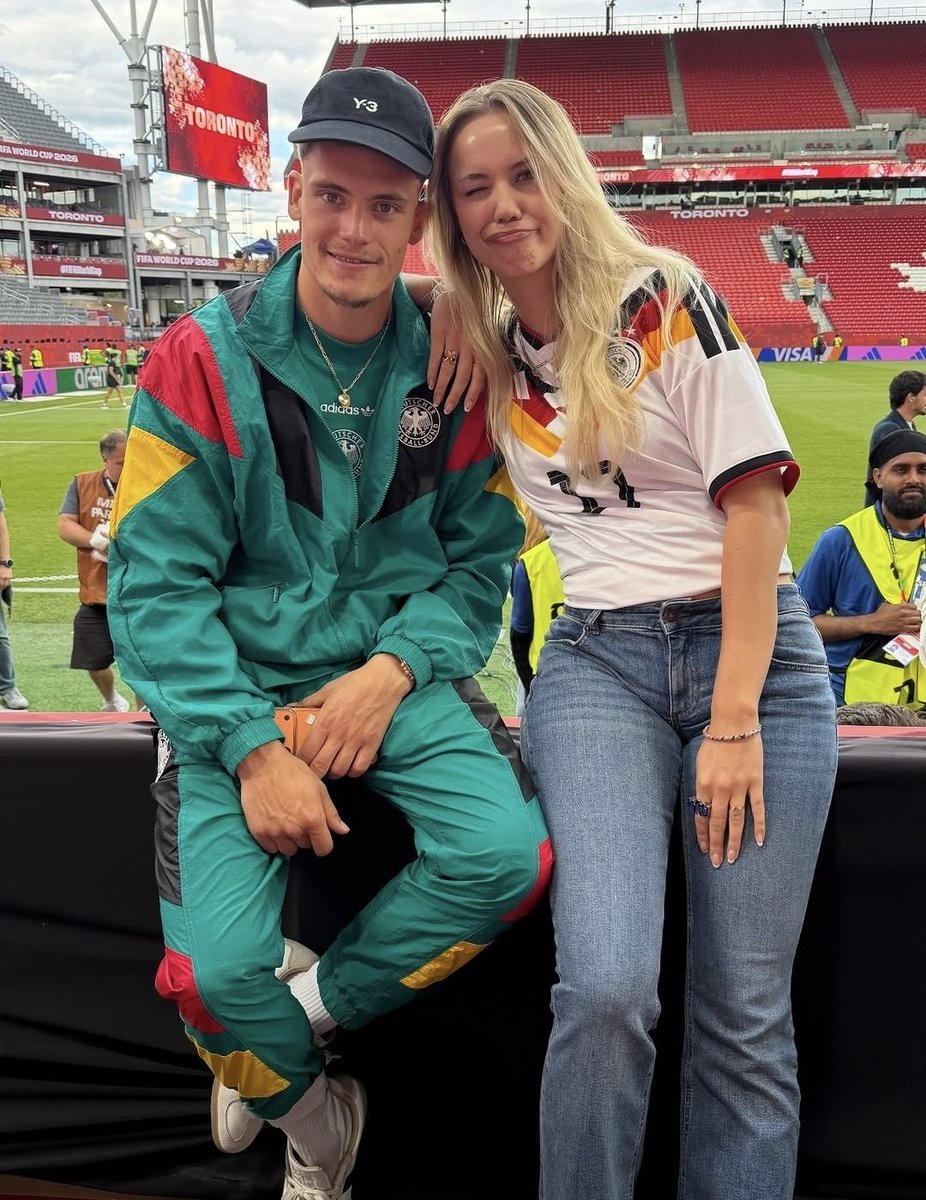 FlorianFocus's tweet photo. Wirtz and his sister Marie after the game yesterday https://t.co/eNYf6CX5WW