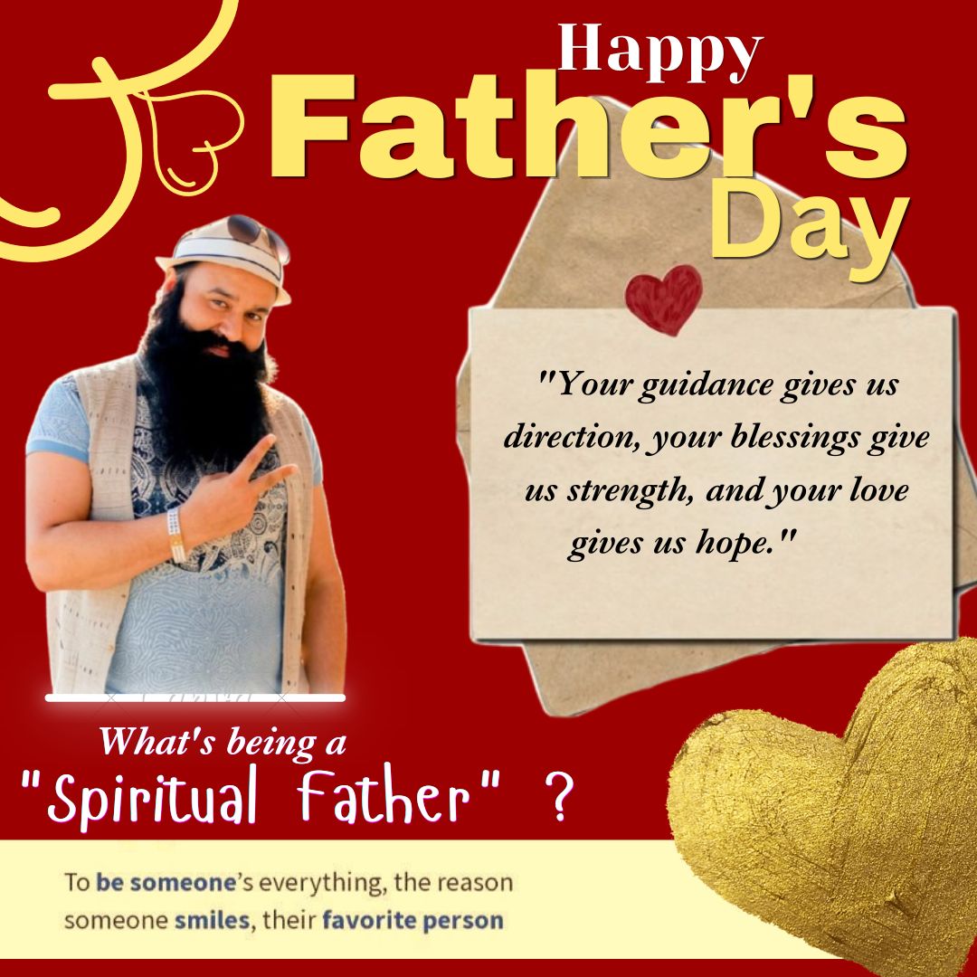 kh_insan926's tweet photo. A father nurtures, protects and guides with unconditional love. For millions, Saint Gurmeet Ram Rahim Ji is a fatherly figure whose teachings inspire discipline, compassion &amp; encourages people to become better individuals and serve society selflessly.
#FathersDay2026 #FathersDay https://t.co/NrlWOwa77Z