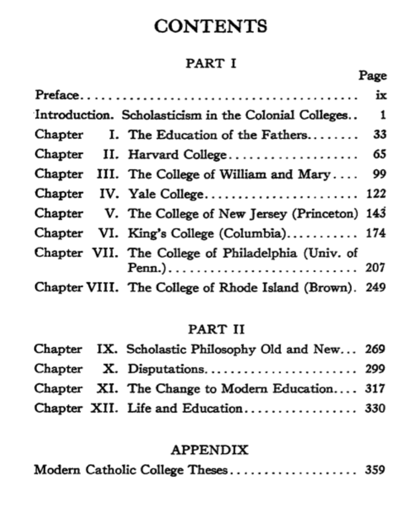 Mellow_Mizz's tweet photo. I like "Education of the Founding Fathers of the Republic: Scholasticism in the Colonial Colleges" by James Walsh.

You can read the theses that the Americans of the colonial era were debating in college, and you can determine for yourself if your education is at the level of theirs.