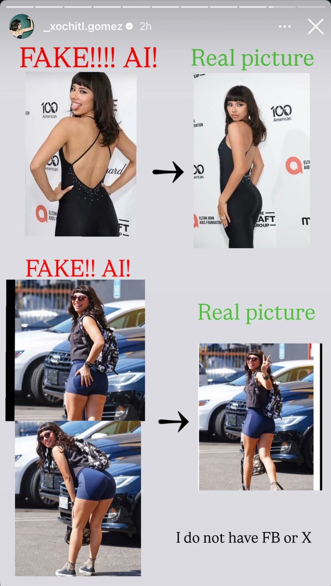 beauty_loverm's tweet photo. Just found out that Xochitl exposed ai photos only to make it clear that her fans should jerk off to her real photos https://t.co/n33gRI10l8