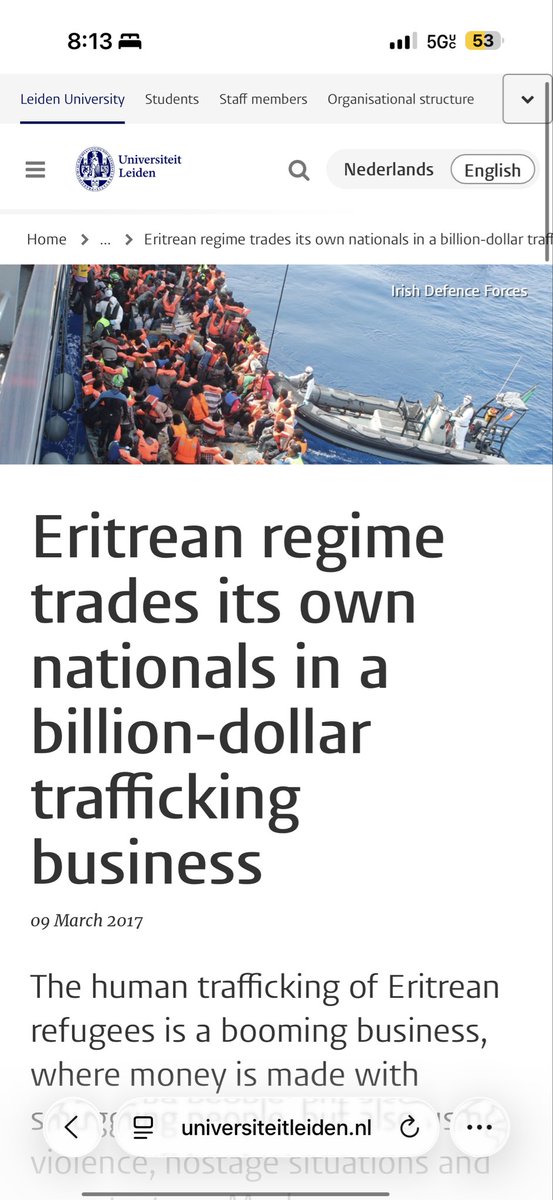 Mercy4ALL82's tweet photo. @martinplaut In 2026, #Eritrea is contributing to Africans being sold in slavery.  On June 20th, 🇪🇷 Martyr's Day we remember those who served &amp; fought in the 30 year war with 🇪🇹. Our story was of David &amp; Goliath. Now, Eritreans sell their own for BILLION USD profit.  What a fall from grace! https://t.co/MkFDIQQAWV