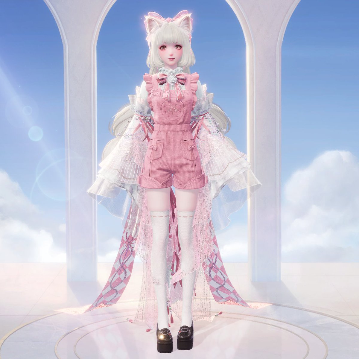 risa_infinity's tweet photo. matching strawberry and choco mint cats!

#infinitynikki https://t.co/E5PfAu4rht