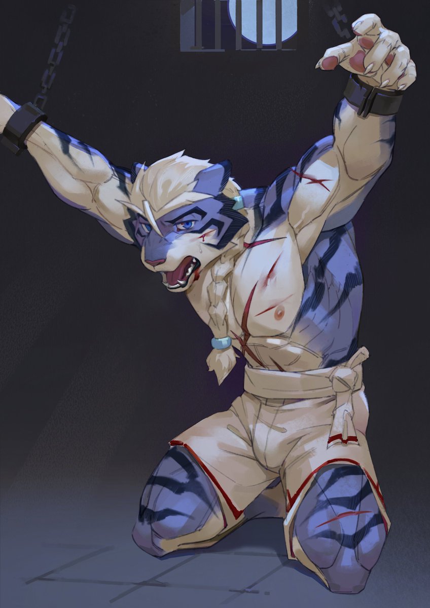 Petdragon4's tweet photo. trapped tiger
✒：@坂本黑木 https://t.co/efeijxxzoS