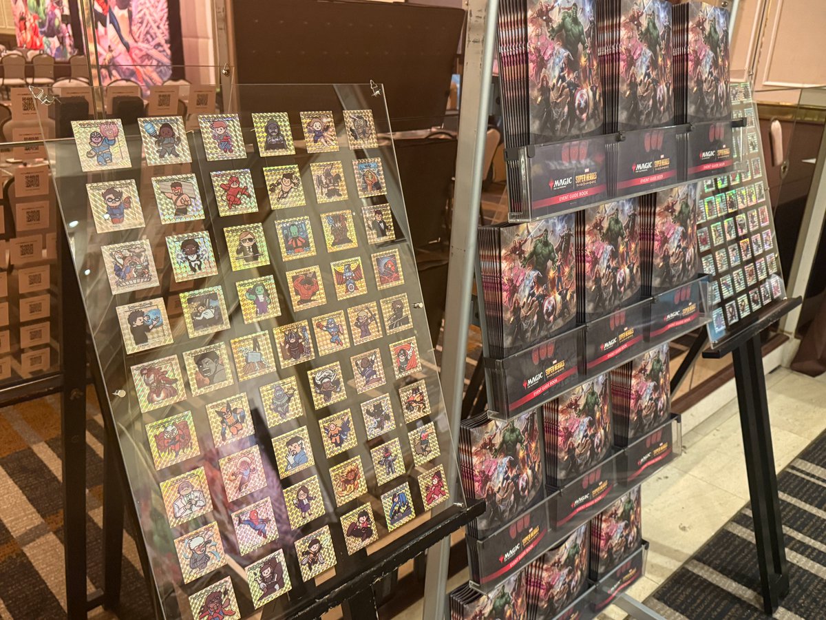 hareruya_mtg's tweet photo. 【#MTGxMarvel 】 
おはようございます☀ 
 
『マジック：ザ・ギャザリング | マーベル スーパー・ヒーローズ』 
特別先行体験会～ヒーローへの第一歩～ 
2日目、開場しました🎉 
 
本日も当日受付イベントあり📝 
 
皆様のご来場を心よりお待ちしてます✨️ https://t.co/8eZ9Ntf9NJ