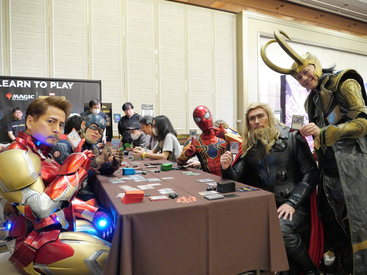 hareruya_mtg's tweet photo. 【#MTGxMarvel 】 
おはようございます☀ 
 
『マジック：ザ・ギャザリング | マーベル スーパー・ヒーローズ』 
特別先行体験会～ヒーローへの第一歩～ 
2日目、開場しました🎉 
 
本日も当日受付イベントあり📝 
 
皆様のご来場を心よりお待ちしてます✨️ https://t.co/8eZ9Ntf9NJ