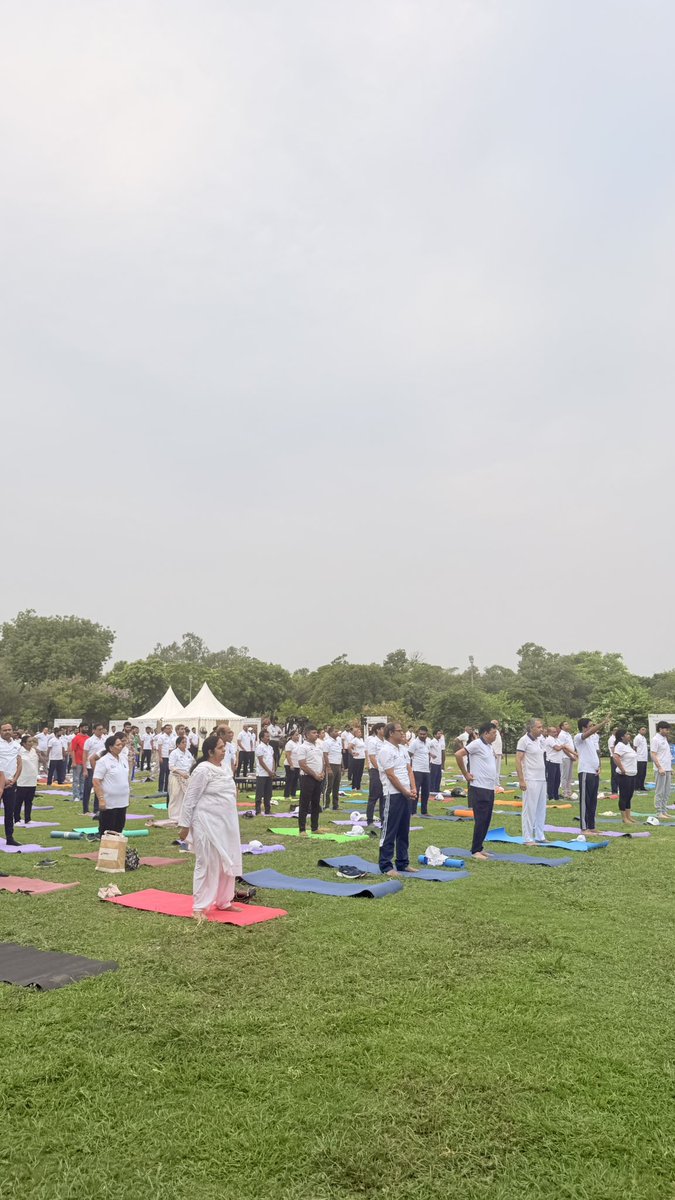 SECI_Ltd's tweet photo. SECI kickstarts the 12th International Day of Yoga 2026, at Sunder Nursery.

Yoga for Healthy Ageing !

#Internationalyogaday #SECI #Yogaday2026 https://t.co/axyQnx5zAu
