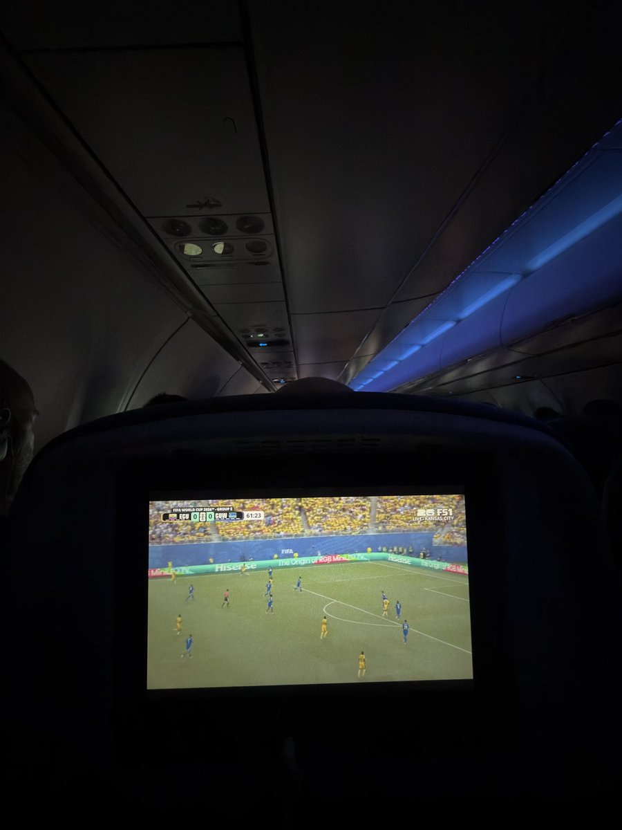 BlairMcNally1's tweet photo. Still not over the fact I can watch the World Cup in mid air 

Europeans could only dream of this stuff 😭😭 https://t.co/tsBbLbITIG