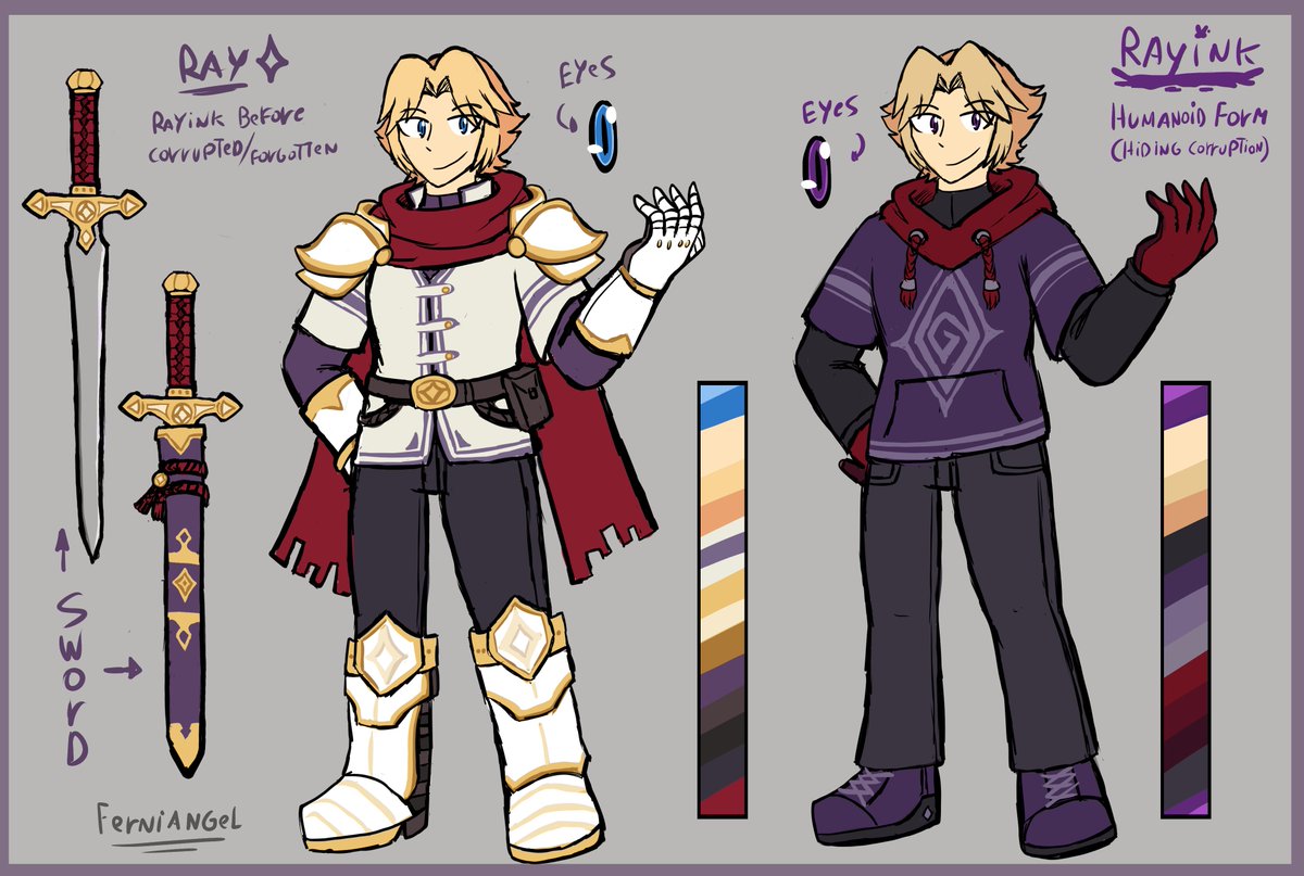 FerniAngel's tweet photo. De paso sus referencias actualizadas :0 

Si indagan lo viejo de aquí, verán unos cuantos dibujos de él, he estado de apoco haciendo un "mini reboot" a la historia original donde aparece, tras muchísimos años  

#oc #originalcharacter #inkMonster #FictionOfReality https://t.co/PX1OzRqtDm