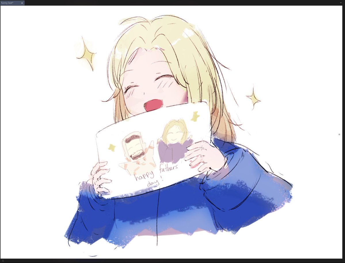 mayr1n12A's tweet photo. Happy father's day! (sorry, no new doodle but hey at least I can put some color at this one again) :'3  #プラグマタ #PRAGMATA #FathersDay

(reup because I forgot one tags lol) https://t.co/StOhRkdkR1