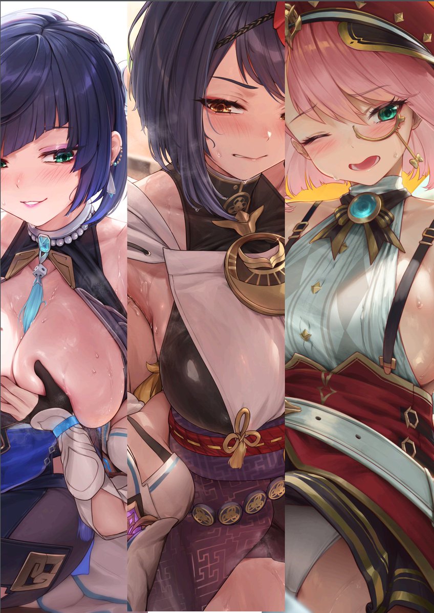 [お知らせ・Announcement for AnimeExpo26]
I am printing my first R18 artbook!!! It will feature all the genshin fanart I have done!
It will be sold at table U17 R18 hall for AX26 along with other posters
Please help spread the word 🙏(full catalogue soon!)

#AX2026 