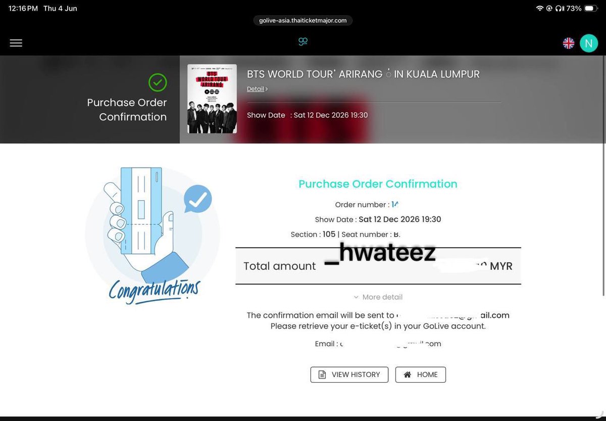 _hwateez's tweet photo. #WTS BTS IN KL TICKETS 
#BTSinKL
i orang msia , boleh vc and tunjuk smua proof for SEROOUS BUYER ! 
high price ! 

Day 1
Cat 9 -section 234 (3 tickets ) -not side by side

Day 2 
Cat 3 - section 107 (1 ticket) 
Cat6 -section 329 (1 ticket) 
Cat 7 - section 324 (1 ticket ) https://t.co/lz99az6PAQ