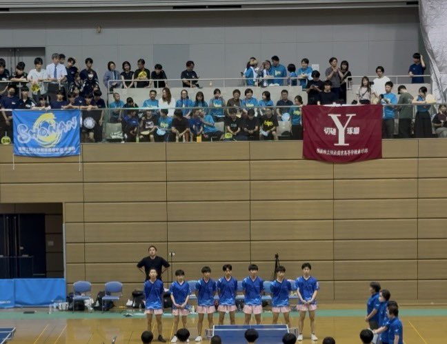 IYNT_T's tweet photo. インターハイ神奈川県予選 団体戦
湘南工大附 優勝✨🥇🏆✨

全員で掴み取った優勝🏆

三浦学苑には3-2の激闘の末、勝利🏓
横浜商業にはゲームを落とす場面もありながら3-0に勝利✌️
桐蔭学園には前半どちらもフルゲームの末、勝利！勢いそのままにダブルスも勝ちストレート勝利！

5年ぶりに王座奪還、インターハイ出場を決めてくれました！

みんなが緊迫した場面でも楽しみながら試合してる様子だったり、自信がある表情😎
表情からも『勝ち』というより『楽しむ』が先行していたのかなと思う🤔

優也、瑛太、玲苑、��介、快斗、さわたけ、高��
武田監督、応援生徒、保護者、OB
全員で勝ち取ったインターハイの出場切符🎫

武田監督の涙😭

教え子がいるだけ、OPでもなんでもない自分も全力で楽しく応援できましたꉂꉂ📣

全力で応援できるってめちゃくちゃ楽しいꉂꉂ📣

インターハイも現地で全力応援します！

みんなお疲れ様でした！
ゆっくり休んでインターハイも一緒に頑張ろう🔥🔥
⁡
 #湘南工大附  #卓球