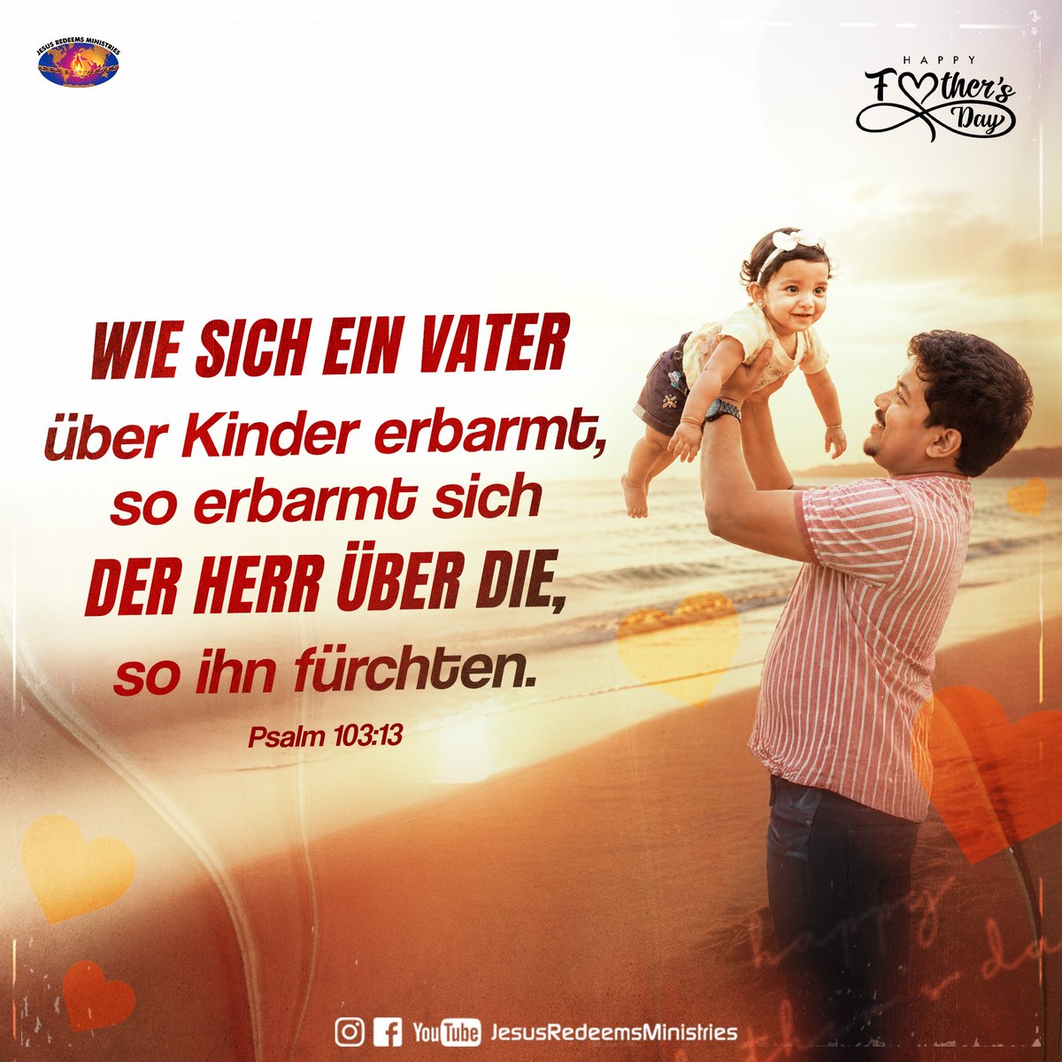 JesusRedeems_'s tweet photo. తండ్రి తన కుమారులయెడల జాలిపడునట్లు యెహోవా తనయందు భయభక్తులు గలవారి యెడల జాలిపడును. కీర్తనలు 103:13
.
.
.
#dailypromiseword #wordofhope #wordoftheday #bibleverses #jesusredeemsministries #comforter #comforterdigitalchannel #promisesofgod #godspromise #promiseoftheday #fathersday https://t.co/4wk7NxJENn