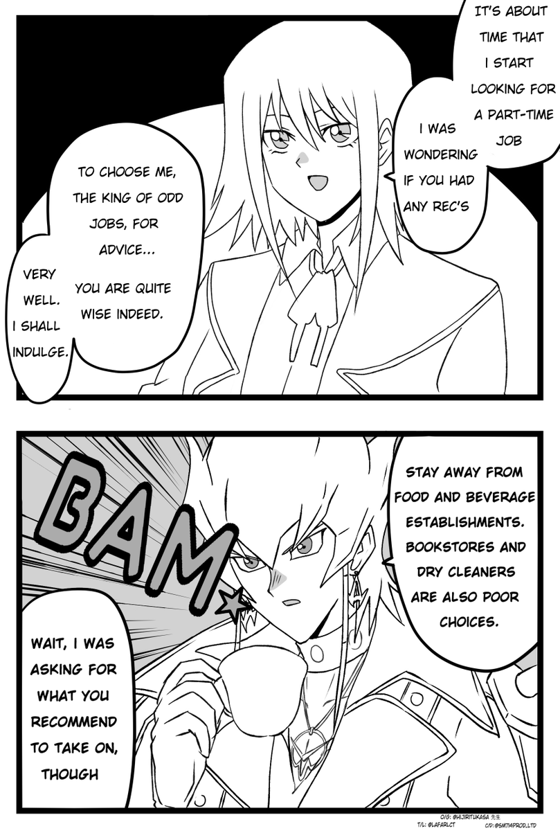 LafarlCT's tweet photo. 英訳させて頂きます
English Translation

"anecdotes"

O/G: @/hijiritukasa 先生   
T/L:@Lafarlct
C/D:@SM714Prod_Ltd https://t.co/5DB7h1bfv9