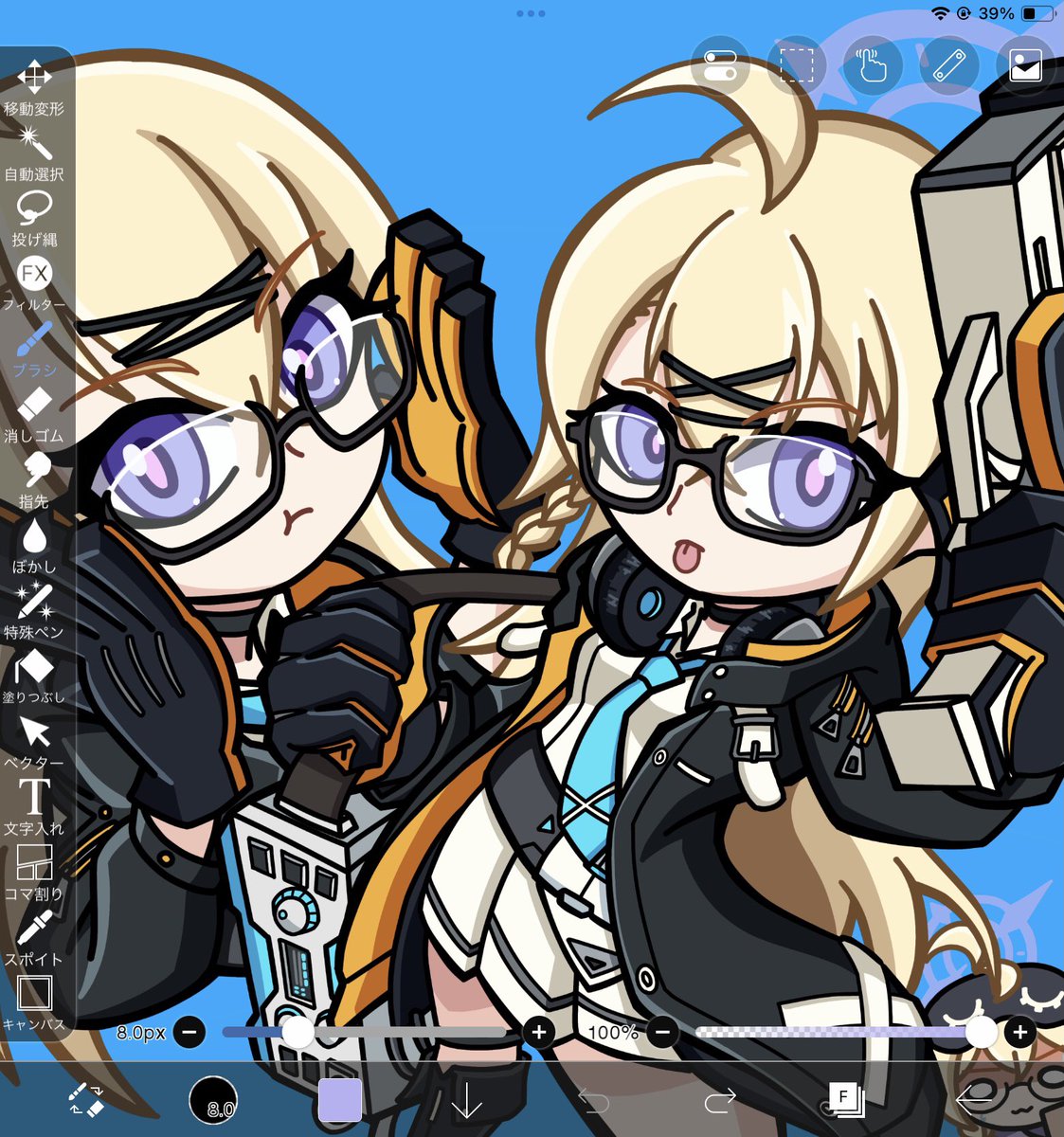 unihead207215's tweet photo. 結構可愛く描けたと思ってる https://t.co/P7K3O2AINl
