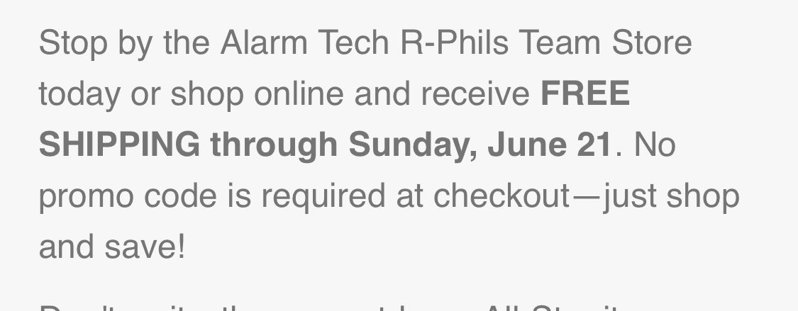 captcoupn's tweet photo. @ReadingFightins free shipping not working on the site https://t.co/A2wwXLYeWk