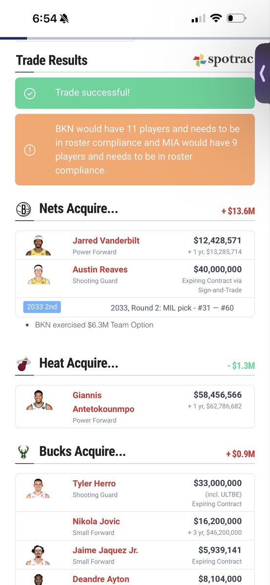 beastly212's tweet photo. @bstonercpa 
I worked up some trade ideas if Reaves is seeking 45-50mill. I know this will take some lakers luck and Reaves agreeing but do you like this roster? I put Isaac bc of the rumors he’s getting bought out. I think he would be good to throw at Wemby. https://t.co/WIxXoQbz9z