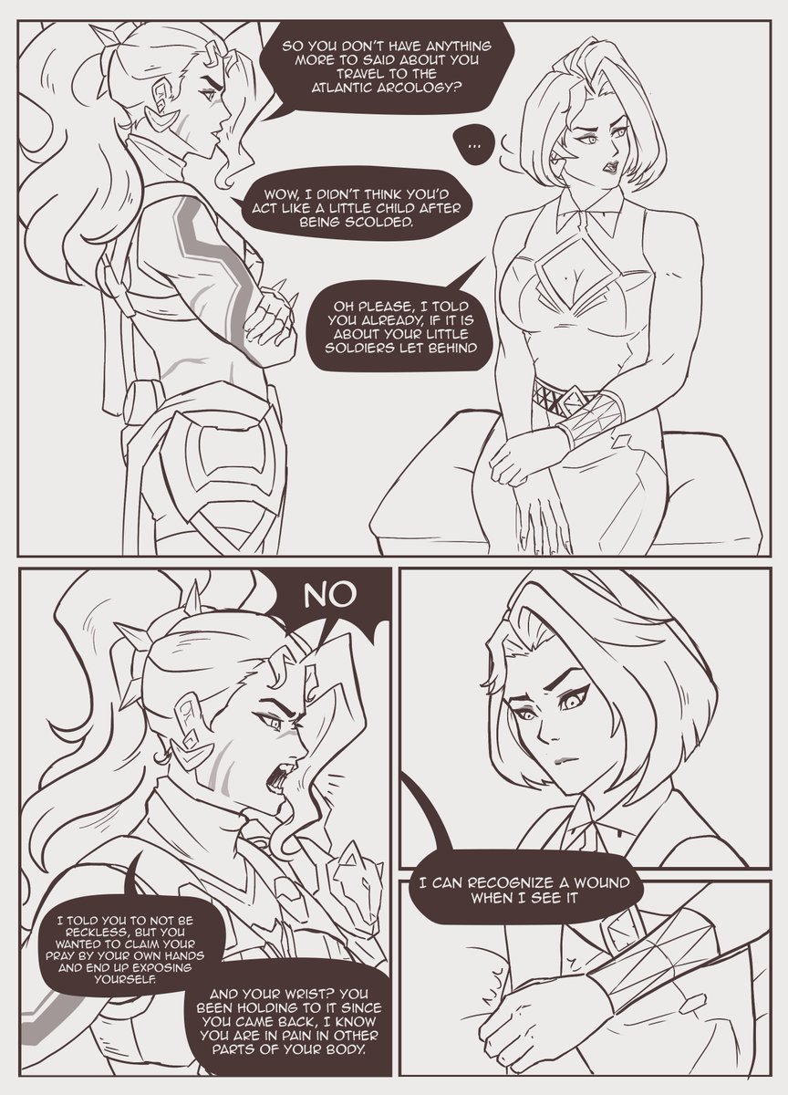 abadw_94's tweet photo. Vendetta sometimes gets a little soft with Domina. 
#dominetta #overwatchfanarts https://t.co/WwWSadFAG8