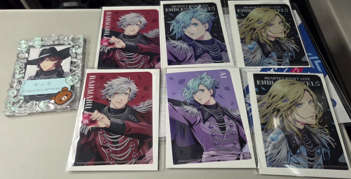 mocchi29874351's tweet photo. 【交換】うたプリ タブナイ カルライ 物販 ミニクリアファイル
譲)
蘭丸（引き1）
 藍（アップ1/引き1）
カミュ(アップ1/引き1)
求)同種嶺二(アップ⇔アップ、引き⇔引き)
本日現地お手渡し(11時半以降)
終演後でも可能です https://t.co/5vZy49qB8t