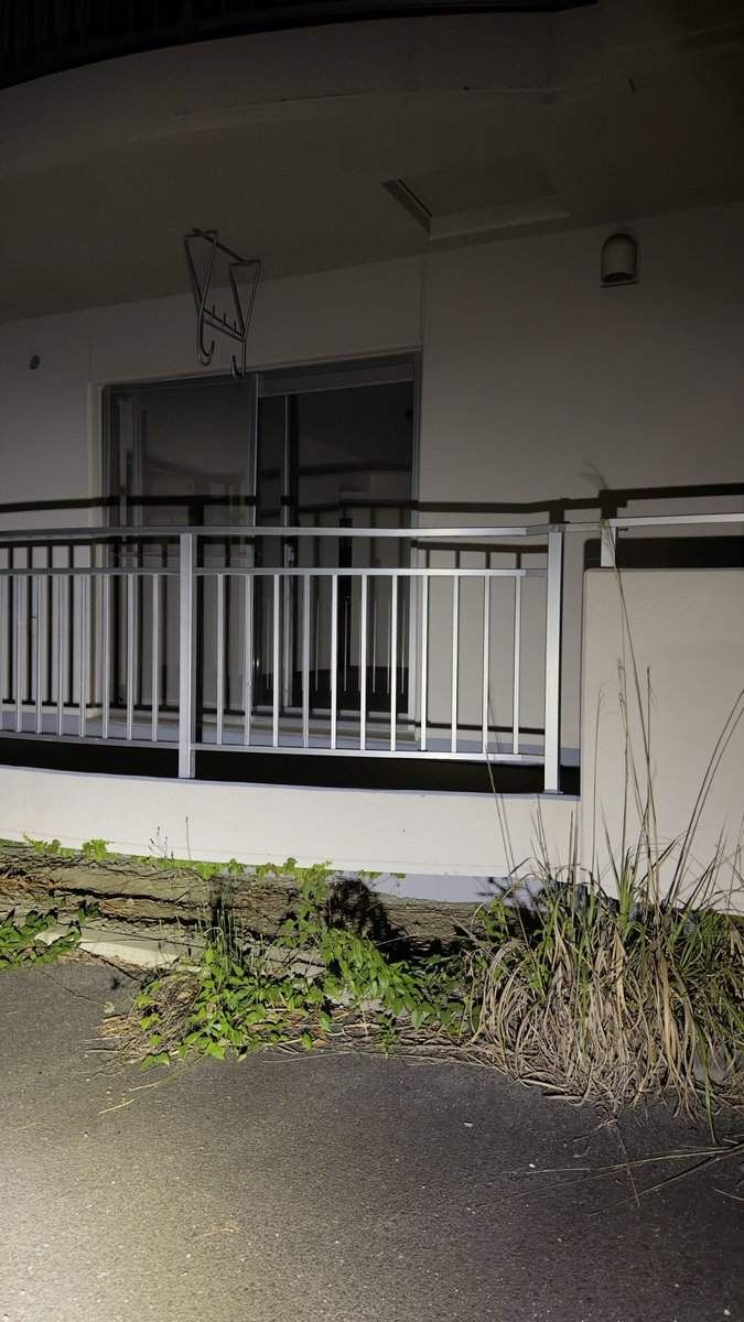 ayaharu4100's tweet photo. 📍ゴーストタウンの廃団地

■曰く
かつて一家心中があったとされる一室が存在し、現在も子供の声や走り回る足音が聞こえるという噂が残る廃団地。人の気配がないはずの建物内で、不自然な物音や気配を感じたという報告が後を絶たない。

■検証日時
2026.6.19

■実際に起きたこと（異変、前回と違うところなど）
・2階の部屋の窓に、これまで確認されていなかった泥のついた手形のような跡を発見。
・1階の一室でロウソクのような灯りが確認されたが、検証中に突然消灯。
・その部屋の奥から、何かをカシャカシャと回しているような不規則な音が聞こえた。
・別の部屋からは電子機器のような電子音も確認された。
・建物内には依然として生活の痕跡や何者かの存在を感じさせる異様な空気が漂っていた。

■感想
前回までにはなかった手形のような跡や、途中で消えた灯り、不自然な物音など、不可解な出来事が重なった検証となった。廃墟であるにもかかわらず、どこか「誰かがまだそこにいる」ような気配を感じさせる場所であり、今後も継続して変化を記録していきたい。何気ない異変ほど、不気味さを強く感じる夜だった。