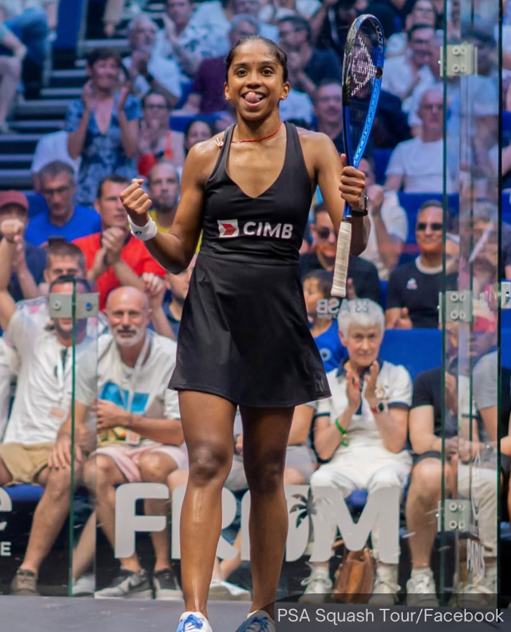 NewsBFM's tweet photo. 🔥Malaysia’s S. Sivasangari finished runner-up at the PSA Squash Tour Finals 2025-26 after a spirited performance against Egypt’s world No. 1, Hania El Hammamy, in the women’s final.

Despite the defeat, the world No. 5 achieved Malaysia’s best finish at the season-ending tournament since squash legend Nicol David reached the final in 2012.

"I told myself to stay strong and finish the season on a high."

🧵1