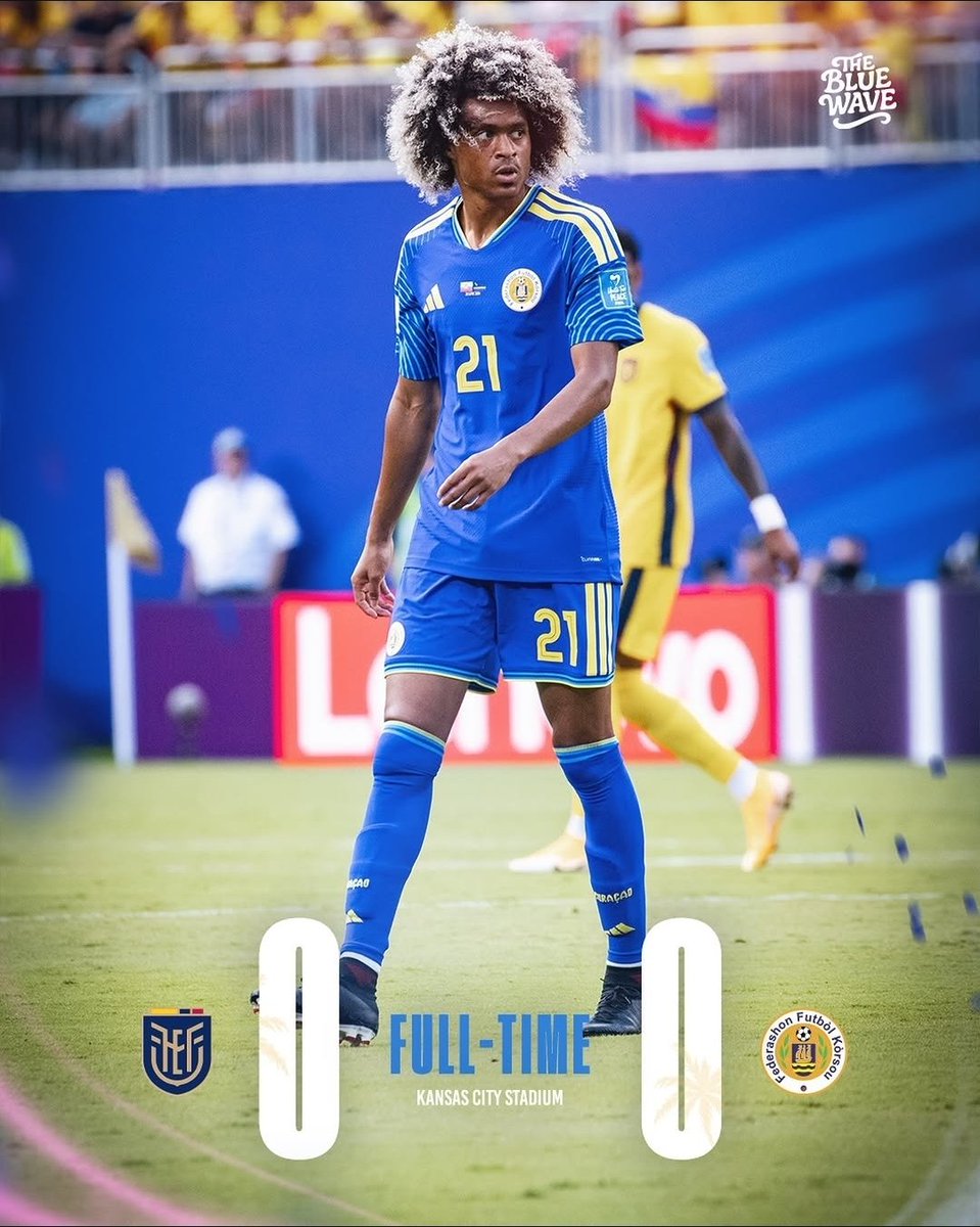Curacaofootbal1's tweet photo. FT- 

KORSOU BO TA GRANDI!!! 

WE HAVE DONE IT!!! WE HAVE GOTTEN PUR FIRST POINT IN THE WORLD CUP!!!!

We played good this match, we were great defensively and a created quite a few chances, after the first batch of substitutions we decided to lock it up in the back.

@EloyRoom is easily Man Of the Match. Best goalkeeping performance ever at a World Cup.

Shout out to Armando Obispo, he was phenomenal.

KORSOU MI STIMA BO!!!!

#EOlaBlou