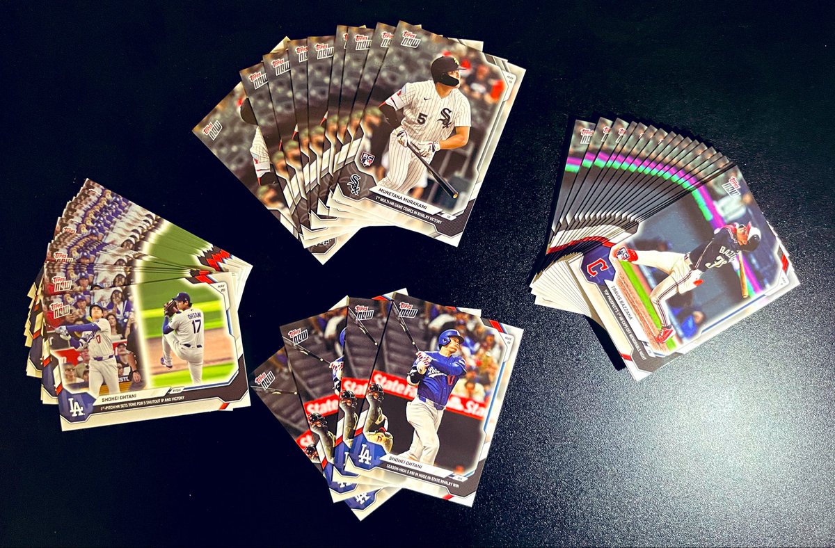 figaro_mlb's tweet photo. 買い忘れてて欲しいって方いるかな?🤔
JP送料埋めるためだけに
複数購入したやつ
今日大活躍のバザーナ選手も💡
#toppsNOW https://t.co/wZR6Pqly4O