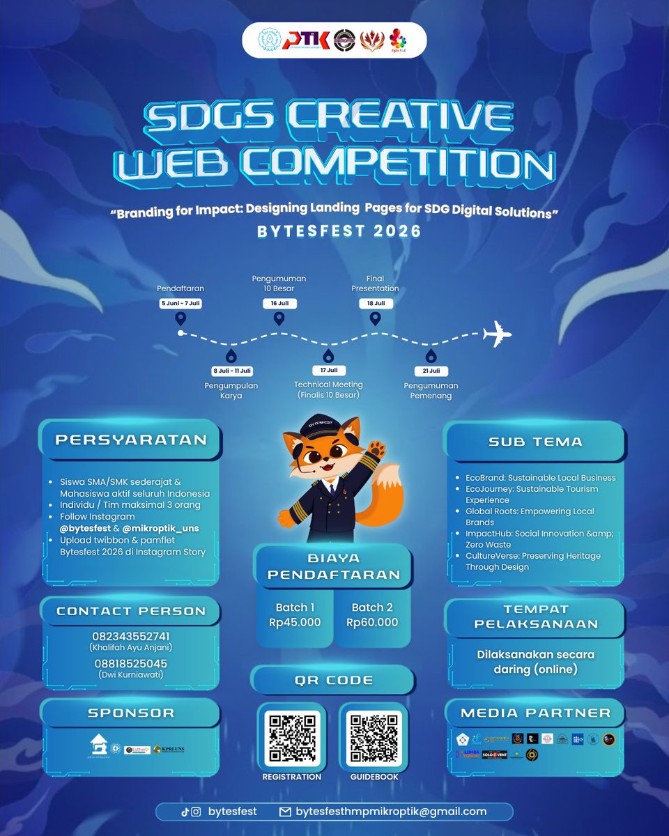 apocrypphal's tweet photo. info lomba dari univ
lomba poster, desain web, essay, hackathon. let's gooooo🌟🌟🌟 https://t.co/3x5md2wRwi