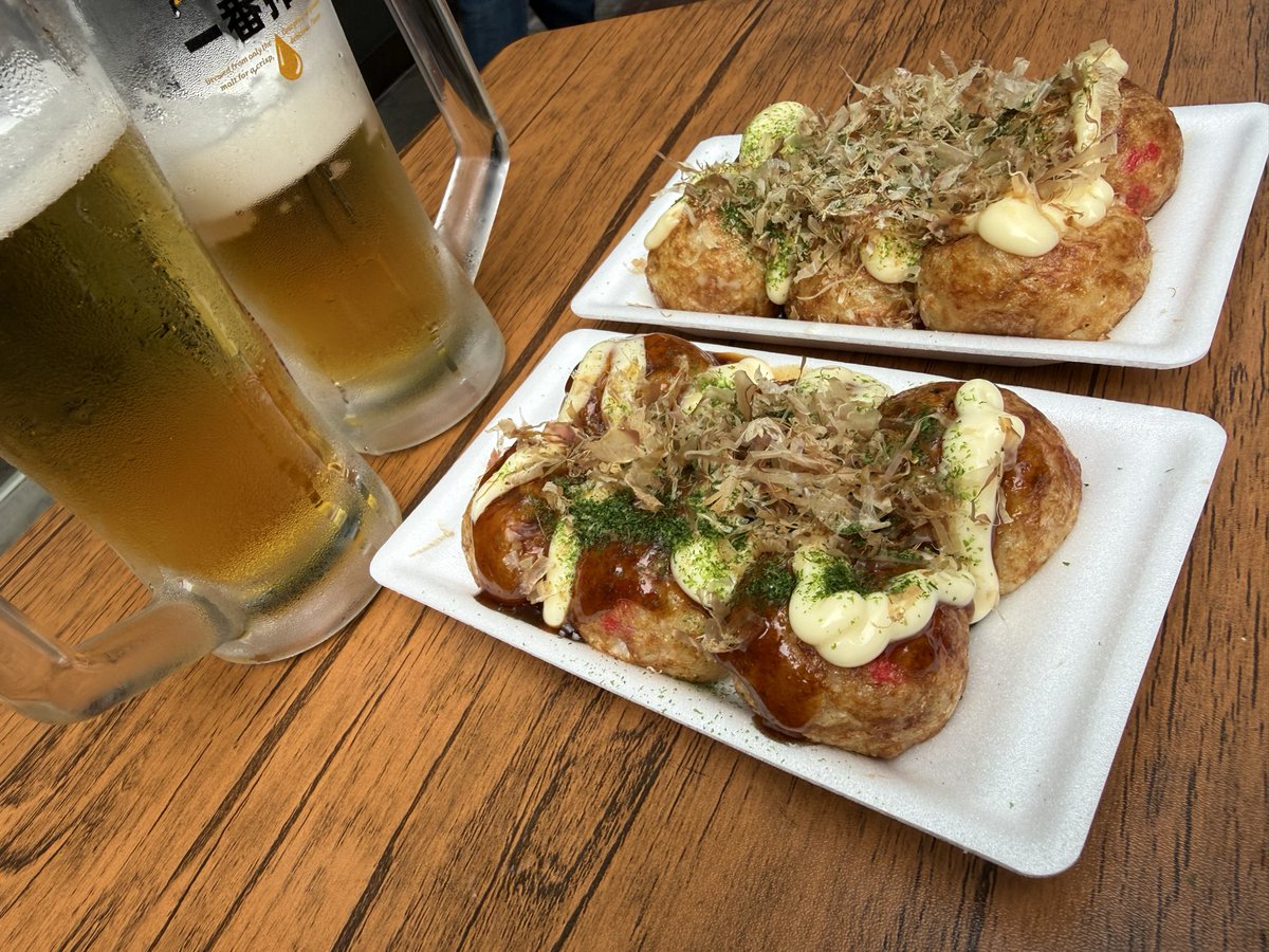 golfcrazy6698's tweet photo. 上野でたこ焼きで一杯
#たこ焼き https://t.co/EhvbOoEhRm