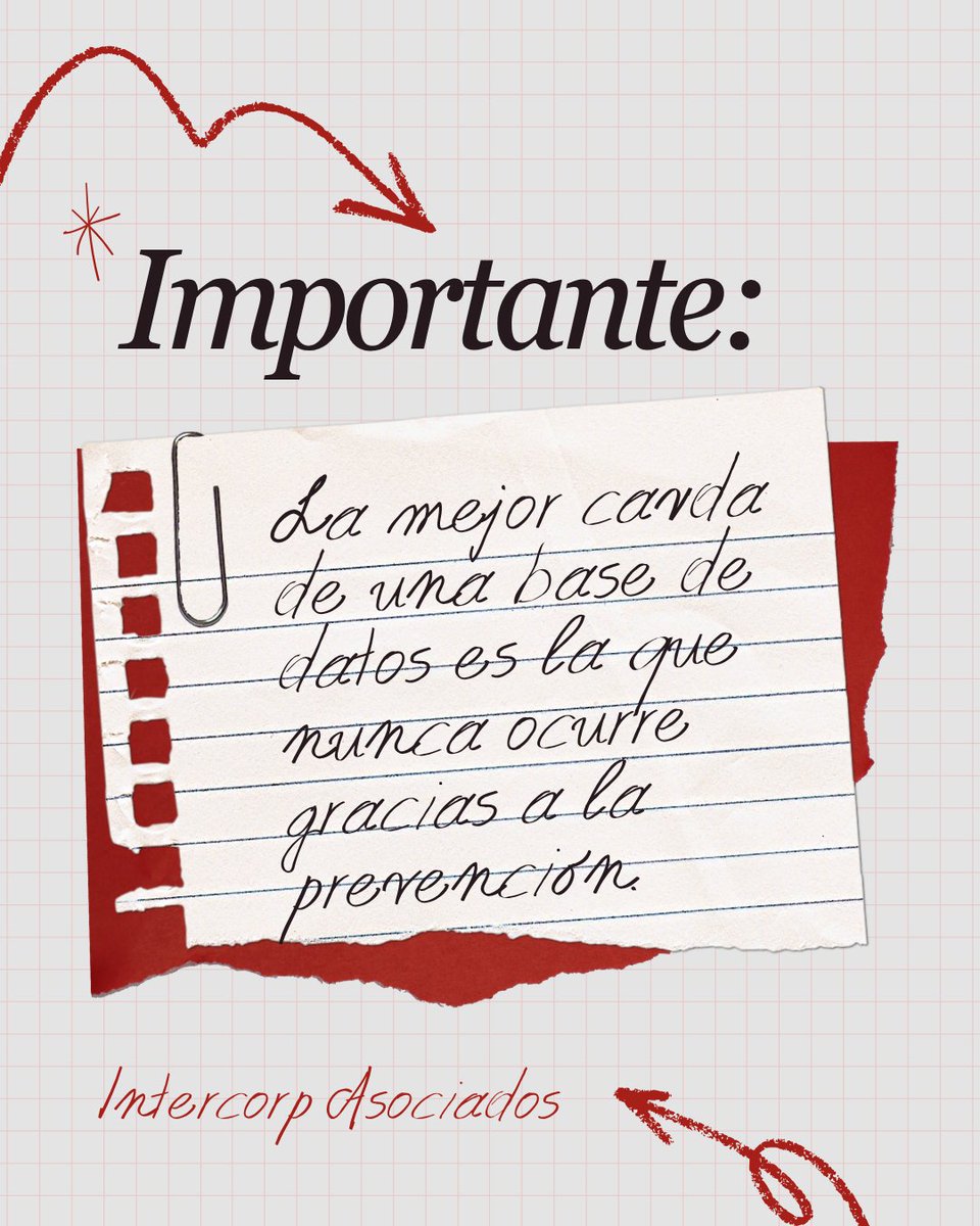 intercorpasocia's tweet photo. Consejo de DBA para empresas

La información es uno de los activos más valiosos de una organización. Un respaldo sin pruebas de recuperación no es un respaldo confiable. Verifique periódicamente sus backups, monitoree el crecimiento de sus bases de datos y mantenga un plan de https://t.co/AN86qeZput