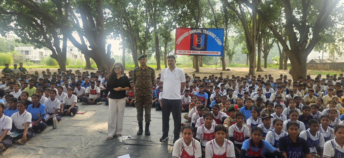 prititripathiup's tweet photo. Conducted a session with 45 NCC BATALIAN at Gorakhpur with 600 cadets.
It was a wonderful experience. 
#emotionalintelligence 
#NCC 
#Gorakhpur
#uttarprades https://t.co/DY3T8zH8rK