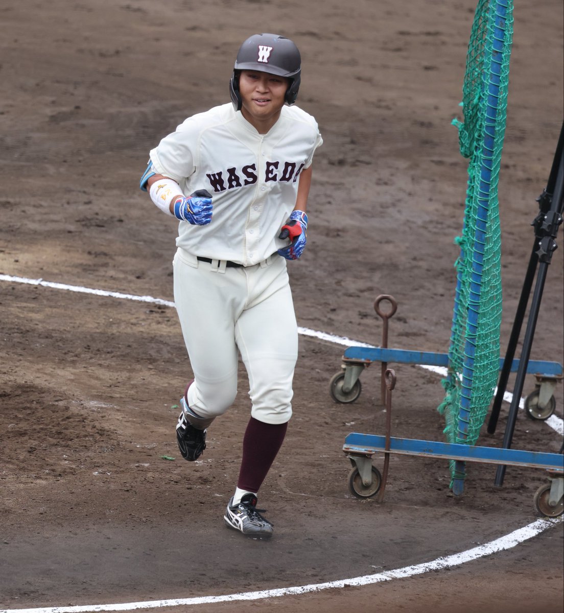 preciousletter's tweet photo. 2026/06/21 大学野球日本代表候補合宿
早稲田大徳丸くん仙台大の左腕大城くんからホームラン！ https://t.co/iwN2550FOT