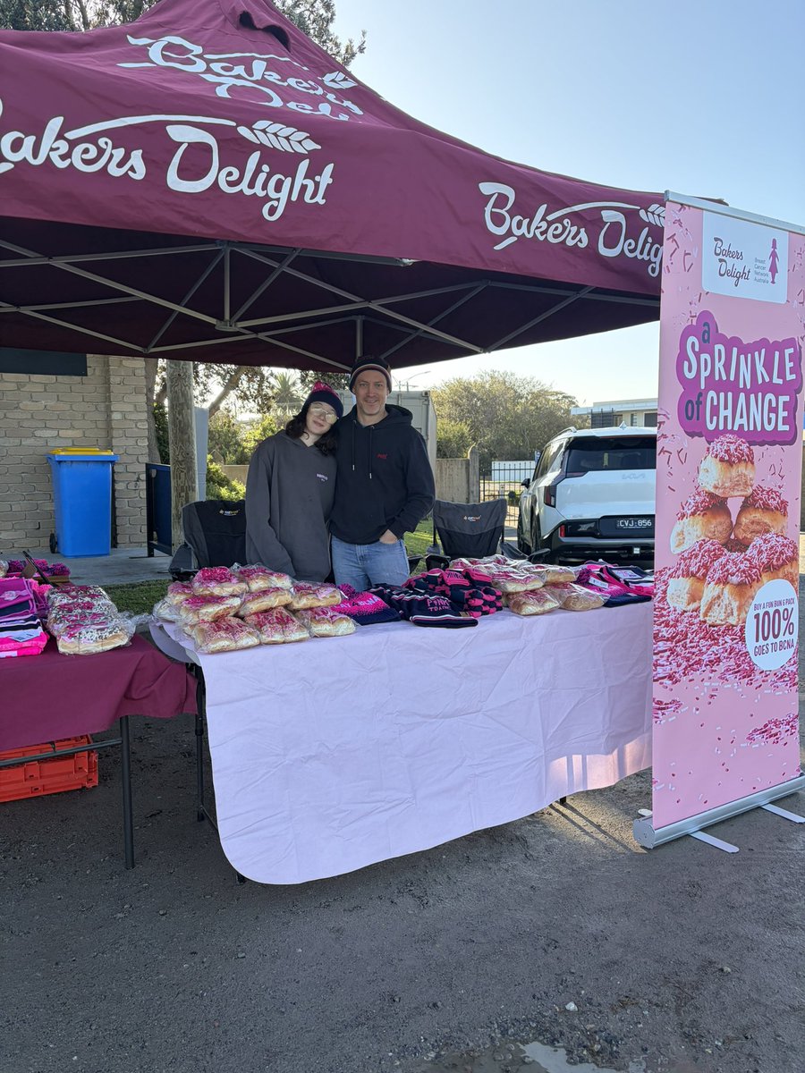 sandyzebs's tweet photo. Today is PLAY4BCNA Pink Sports Day proudly supported by Bakers Delight Hampton!
Head over to the Bakers Delight/ BCNA stand to purchase a pink bun or support the cause by clicking the link below 🩷
https://t.co/mV2unX2Z6z
#sandyzebs #WeStandAsOne #BCNA https://t.co/1eqs0IK7xX