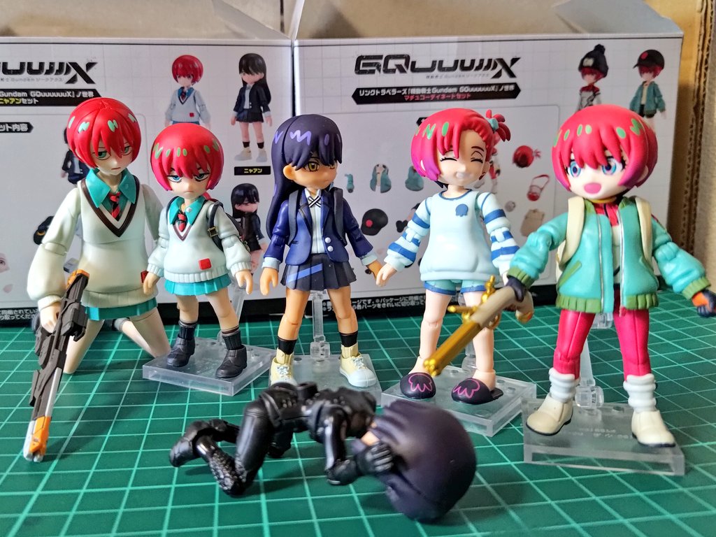 リンクトラベラーズ GQuuuuuuXセット完成！ 色分けも凄いし