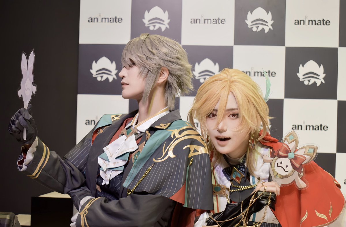 Momosuke_2288's tweet photo. 原神アニメイトフェア〜CODENAME A
開催記念フォトセッション

アルハイゼン役
@ZIII_FROM_ZUMI  さん

カーヴェ役
@Tkk220  さん https://t.co/lvv1Qa7Z3l