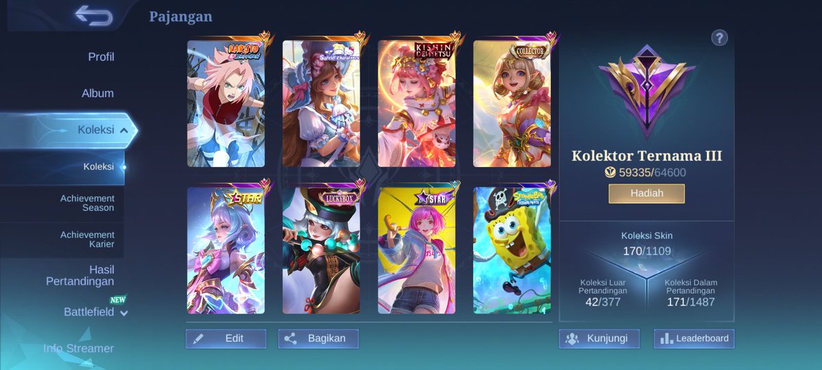 kitsuwne's tweet photo. Wts akun ml pribadi pemakaian cewek
ex immo 105, wr hero fav aman
Skin angela : cc, kishin, annual
Kalea sakura, kagura sl bebek, floryn sanrio dll
Allkos, wajib ce
💎 276, emblem max
Price 450k https://t.co/qM7otU9Sce