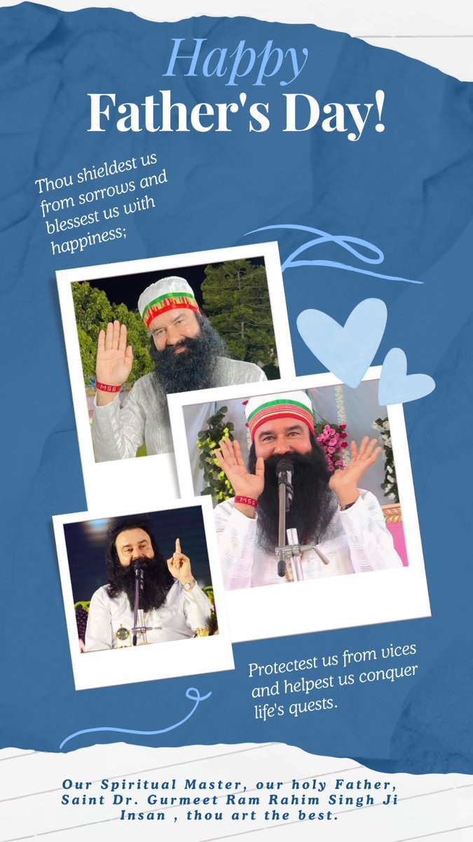 Kajal_lakhanpal's tweet photo. A father is not always the one who gives us life, but the one who teaches us how to live it.OnFather’s Day, expressing gratitude to Saint Gurmeet Ram Rahim Ji whose guidance, love, and wisdom continue to inspire millions and shape lives for the better
#FathersDay2026
#FatherDay https://t.co/pylcKfhBAI