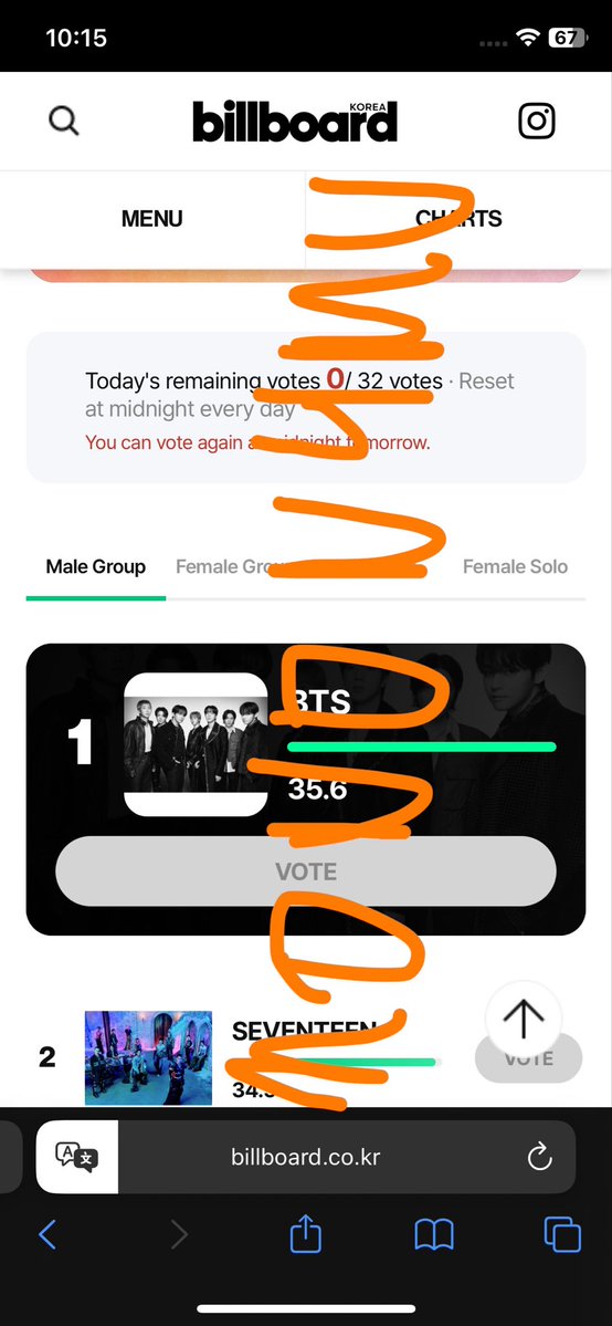 M0N0N4MU's tweet photo. 📣 VOTE FOR BTS ON BILLBOARD KOREA

‼️ WIDEN THE GAP AND DO NOT DIVIDE YOUR VOTES ‼️

MAXIMIZE YOUR EMAILS (USE INCOGNITO TABS)
- create an account
- you have 32 votes per day
- VOTE FOR BTS UNDER MALE GROUP

🔗 https://t.co/4rylaSOPR9 https://t.co/BQytliaSu0