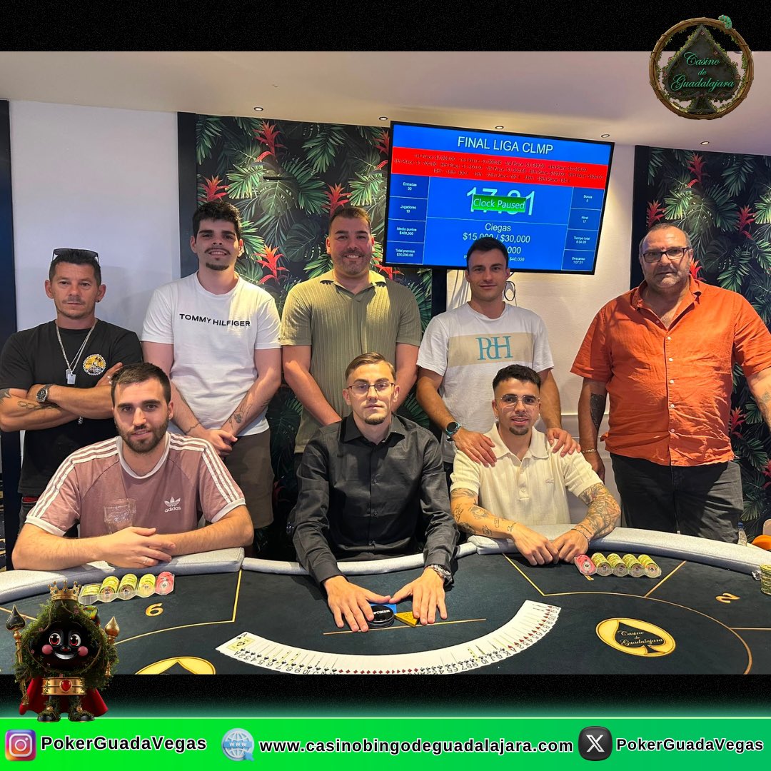 PokerGuadaVegas's tweet photo. ¡Nuestra mesa final de la Final de CLM!

🏆¡Enhorabuena a Pala por la victoria!

🥇Carlos Palazuelos
🥈Carlos Perez
🥉Jose Boto

#PokerGuadavegas
#Poker https://t.co/EBqNSB4PVZ