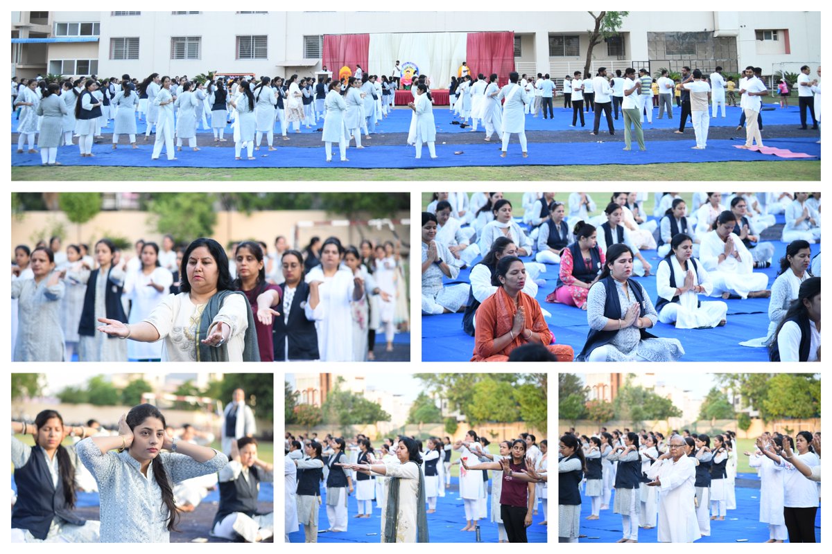 DdpsKota's tweet photo. On the occasion of International Yoga Day, DDPS proudly embraced the spirit of wellness and mindfulness through a yoga session.
A step towards a healthier body, a calmer mind, and a balanced life. 🧘‍♀️✨

#InternationalYogaDay #DDPS #YogaForWellness #HealthyLiving
#bestschoolinkota https://t.co/dyQZtEAADo