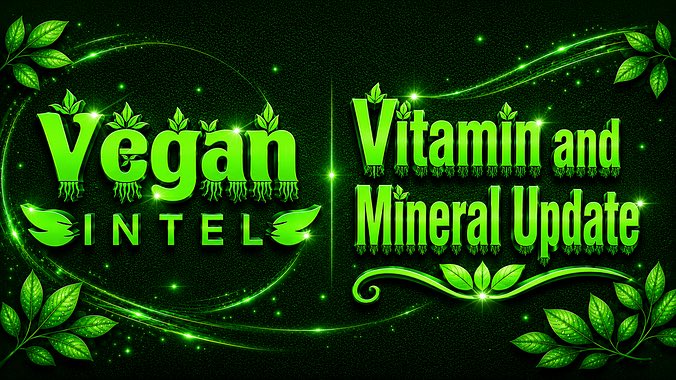 VeganIntelChi's tweet photo. Vitamin and Mineral Update (6/20/26) ~ LIVE Tonight at 10pm CST on https://t.co/V1ykdoxR3X https://t.co/7VPani6CD2