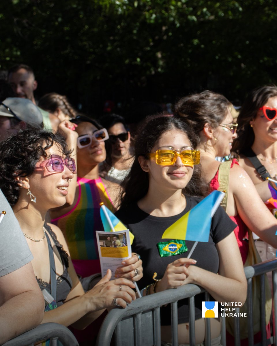 UnitedHelpUA's tweet photo. A heartfelt thank you to everyone who joined us, carried Ukrainian and Pride flags, and helped make this year's parade such a meaningful celebration. Your presence is a reminder that solidarity knows no borders. https://t.co/SGGcSw3ixW